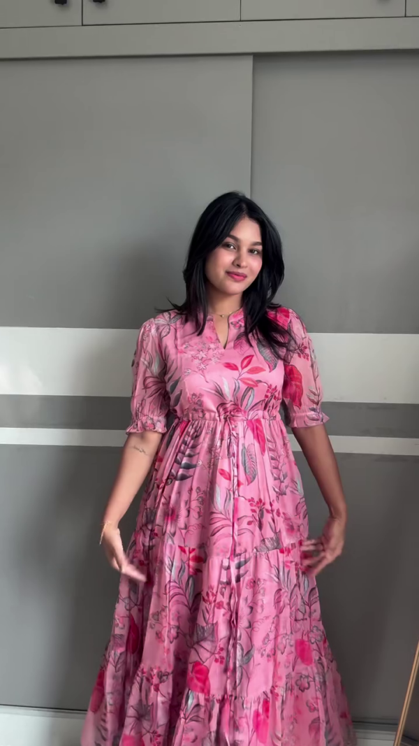 Magenta Silk Kurta Set with Dupatta
