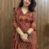 Pink Ethnic Suit Set with Dupatta