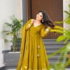 AC-1221_2.jpg Mustard Color Gotta Work Palazzo Suit Set
