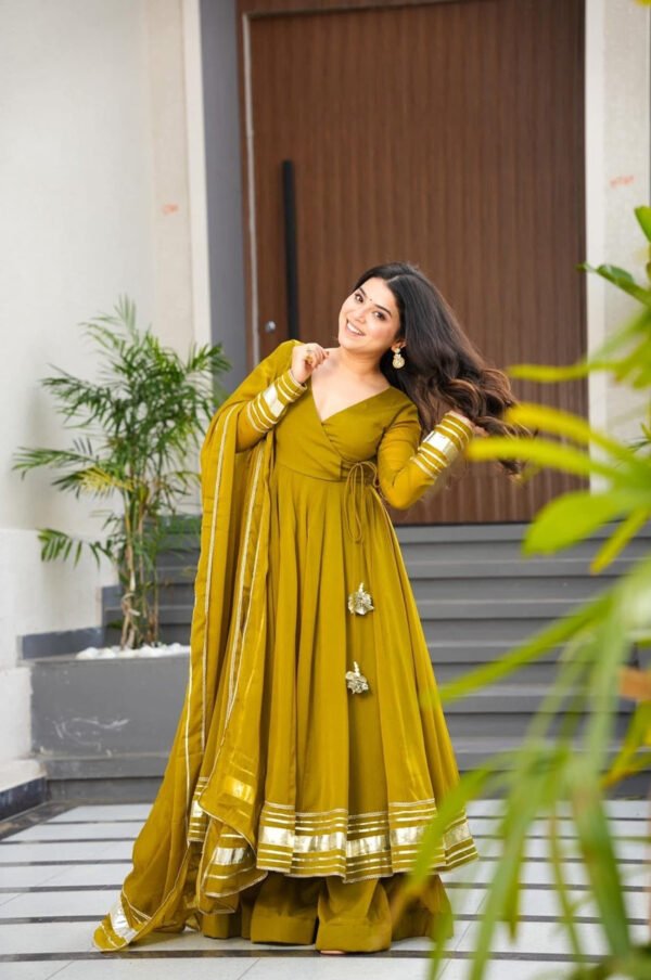 AC-1221_2.jpg Mustard Color Gotta Work Palazzo Suit Set