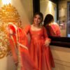 DN-566_4.jpg Rust Orange Gotta Work Anarkali Suit Set