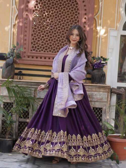 KA-1143_4.jpg Purple Wedding Wear Gown