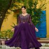 WINE COLOR DESIGNER KURTI PANT SET