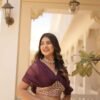 KA-5032WINE_3.jpg Luxurious Wine Russian Silk with Digital Print Lehenga with Designer Blouse