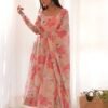 KB-265_4.jpg Peach Floral Georgette Anarkali Suit