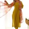 KB-269LIRIL_3.jpg Mustard Viscose Straight Kurta Set for Office Wear
