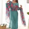 KB-269SEAGREEN_1.jpg Sea Green Viscose Straight Kurta Set for Office Wear