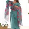 KB-269SEAGREEN_2.jpg Sea Green Viscose Straight Kurta Set for Office Wear