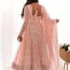 KB-284_1.jpg Pink Flower Printed Anarkali Suit Set