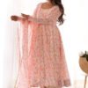 KB-284_2.jpg Pink Flower Printed Anarkali Suit Set