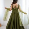 KB-285MAHENDI_2.jpg Mehndi Green Roman Silk Anarkali Suit Set