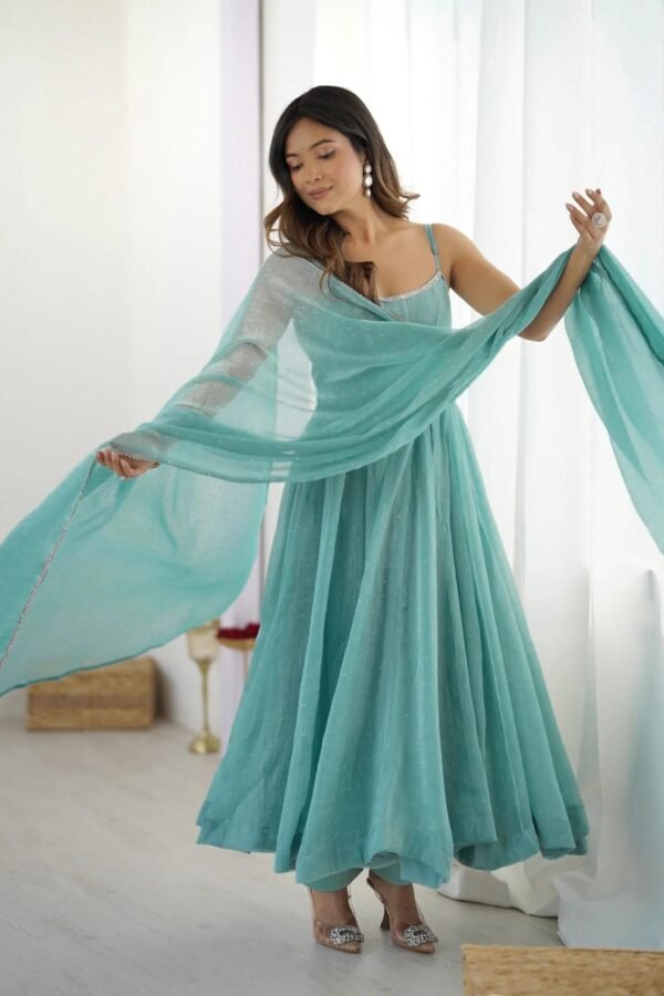 KB-287_1.jpg Powder Blue Anarkali Suit with Swarovski Work