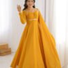 KB-291YELLOW_2.jpg Sunshine Yellow Fancy Anarkali Gown