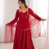 KB-293MAROON_3.jpg Royal Maroon Festive Anarkali Gown Set