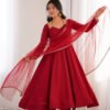 KB-293MAROON_4.jpg Royal Maroon Festive Anarkali Gown Set