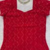 KD1543_2.jpg Vibrant Red Georgette Kurti Set