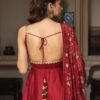 MM-235MAROON_3.jpg Maroon Soft Georgette Sleeveless Anarkali Suit