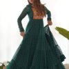 NKB-43_7.jpg Green Laheriya Print Traditional Gown
