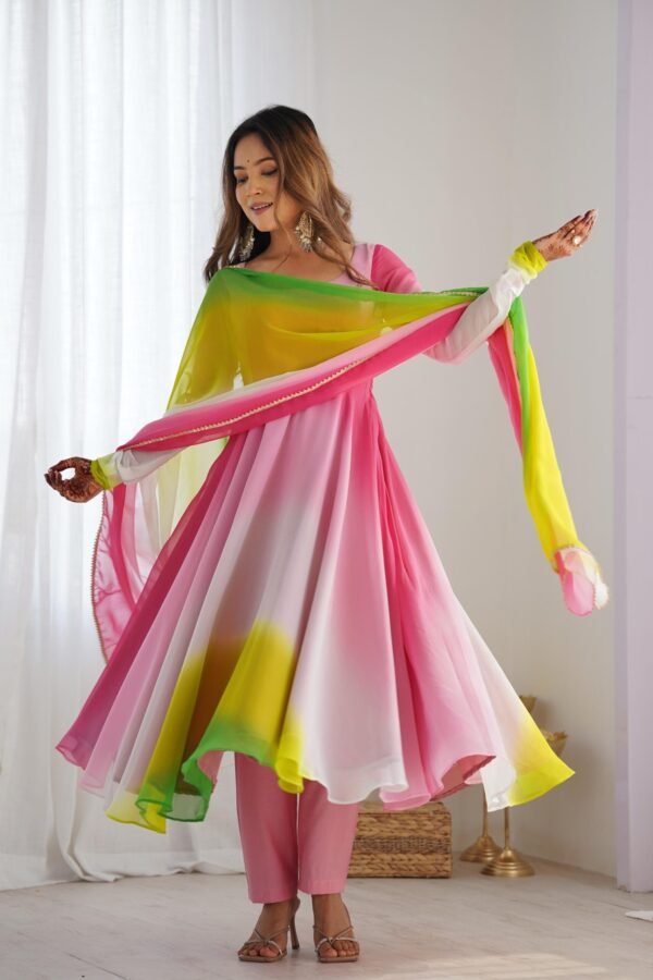 NKB-51MULTICOLOR_1.jpg Stunning Multi-Color Fox Georgette Anarkali Suit
