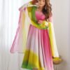 NKB-51MULTICOLOR_2.jpg Stunning Multi-Color Fox Georgette Anarkali Suit