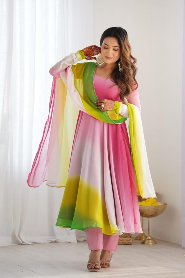 NKB-51MULTICOLOR_2.jpg Stunning Multi-Color Fox Georgette Anarkali Suit