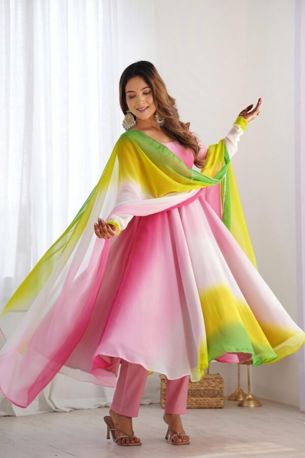NKB-51MULTICOLOR_3.jpg Stunning Multi-Color Fox Georgette Anarkali Suit