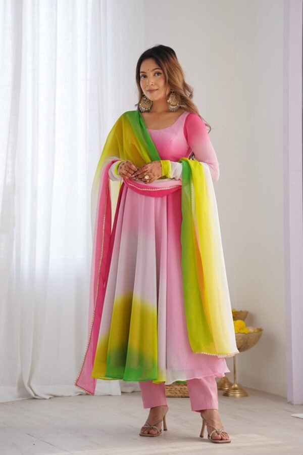 NKB-51MULTICOLOR_5.jpg Stunning Multi-Color Fox Georgette Anarkali Suit