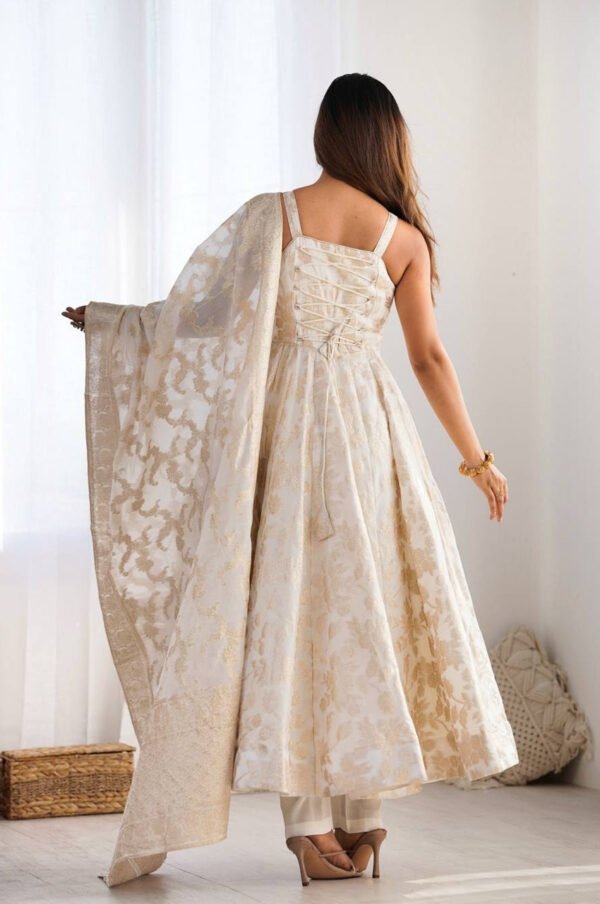 NKB-68_4.jpg White Banarasi Jacquard Dola Silk Anarkali Suit