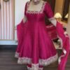 PINK-STD_1.jpg Pink Vichitra Silk Royal Suit Set
