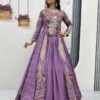 Pc-528_20.jpg Boho Lavender Crop Top Lehenga with Embroidered Shrug