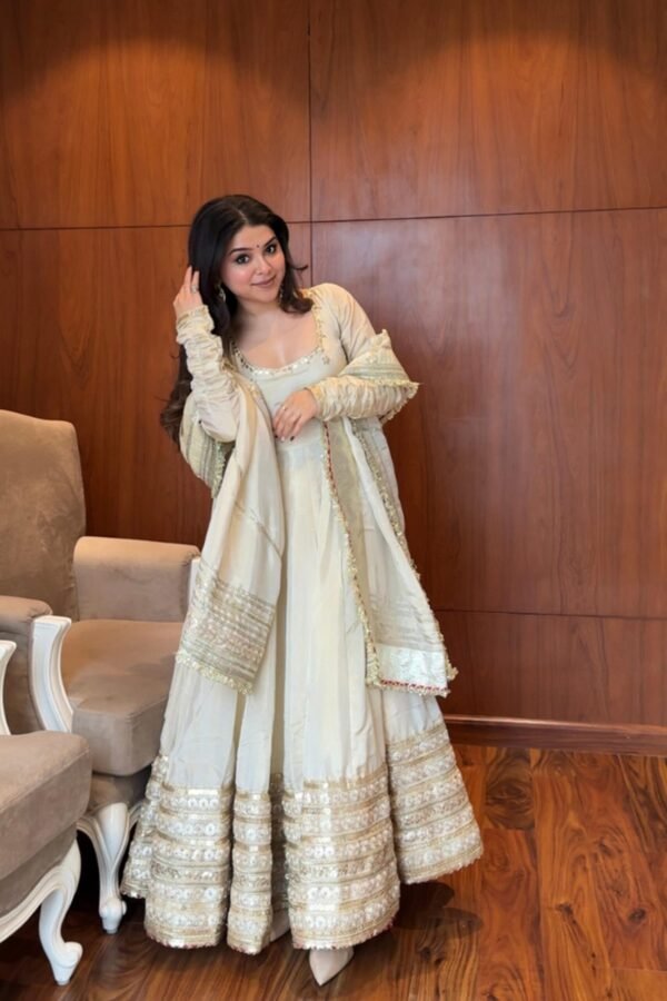 RTC-5816_3.jpg Neha Bhandari Elegant White Chinon Anarkali Suit Set