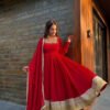 RTC-5961_3.jpg Red Wedding Wear Anarkali Gown