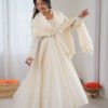 SRK-5332WHITE_3.jpg Off White Lucknowi Anarkali Suit Set