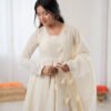 SRK-5332WHITE_6.jpg Off White Lucknowi Anarkali Suit Set