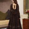 STD-101BLACK_3.jpg Elegant Black Embroidered Georgette Suit Set with Dupatta