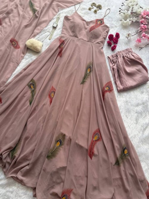 Sc-333_1.jpg Old Rose Georgette Handpainted Anarkali Suit
