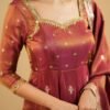 TD-6071_2.jpg Rust Orange South Indian Style Anarkali Suit Set