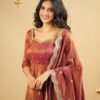 TD-6071_3.jpg Rust Orange South Indian Style Anarkali Suit Set