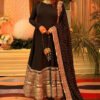 TD-6090_1.jpg Black Bollywood-Style Embroidered Anarkali Set