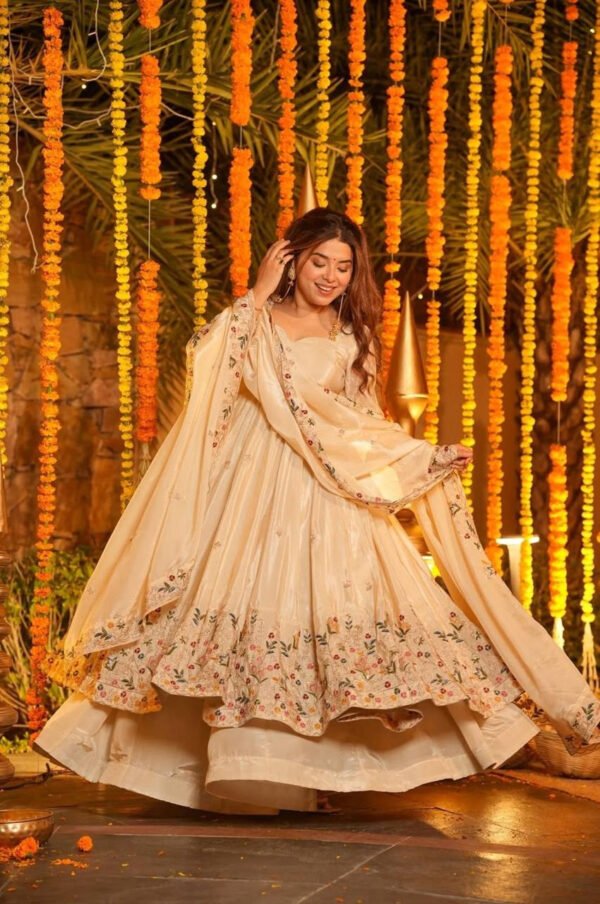 TD-6106_1.jpg Off-White Wedding Special Palazzo Suit Set