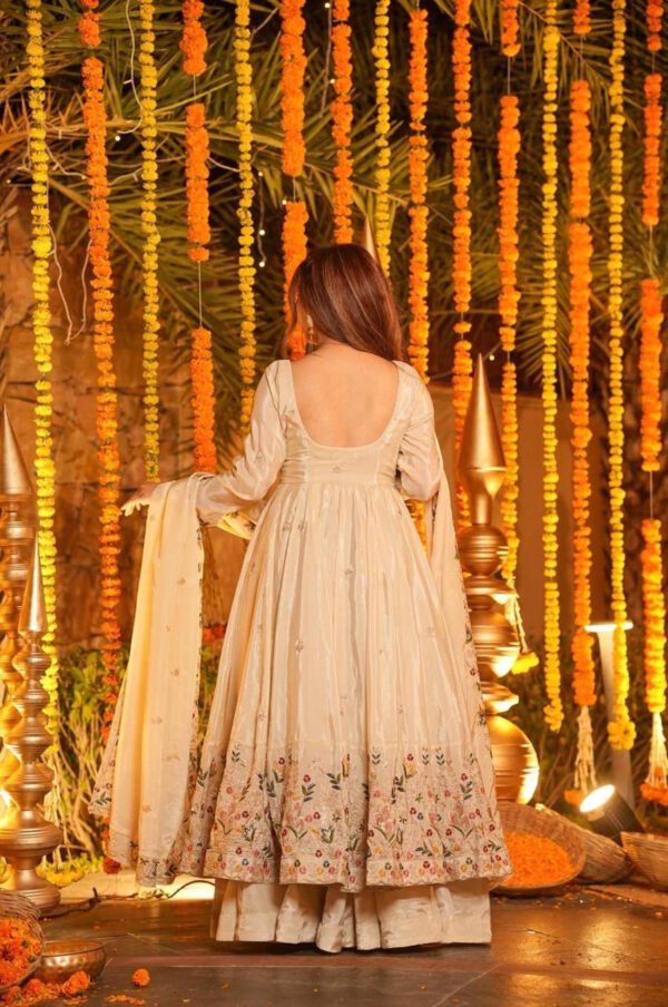 TD-6106_14.jpg Off-White Wedding Special Palazzo Suit Set