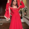 Untitled.jpg Red Color Wedding Wear Anarkali Suit Set