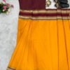 Orange Color Zip & Go Saree