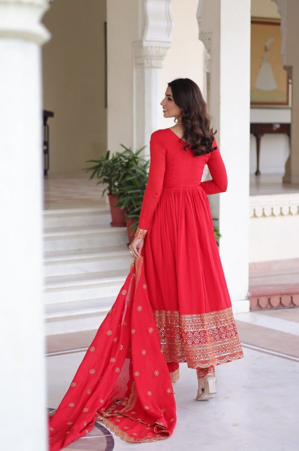 ka-1209_1.jpg Wedding Special Red Anarkali Gown Set