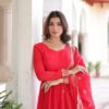 ka-1209_2.jpg Wedding Special Red Anarkali Gown Set