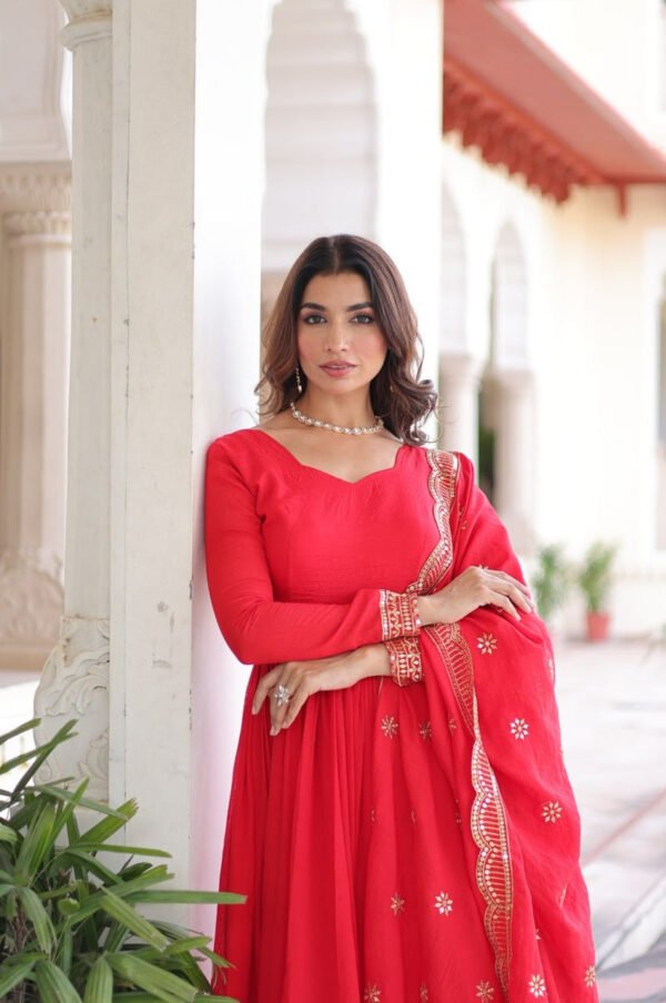 ka-1209_2.jpg Wedding Special Red Anarkali Gown Set