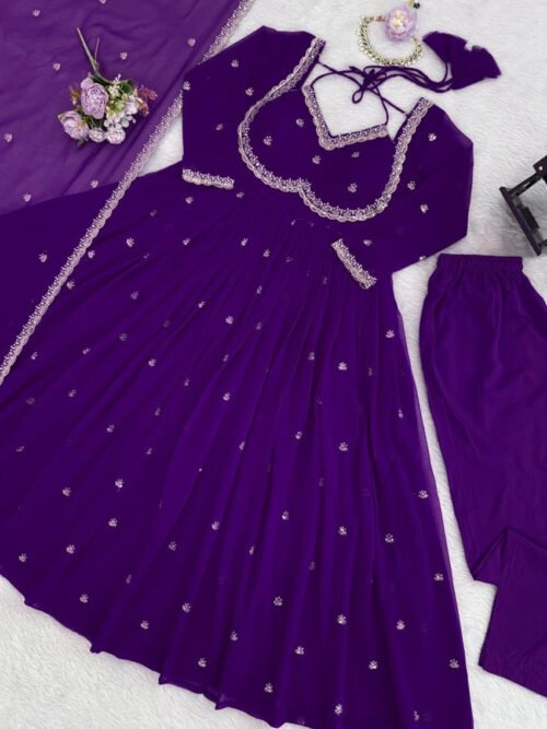 rtc_4.jpg Purple Color Apsara Suit Set with Sequence Work