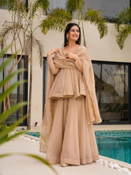 suratikart_1_14b85807-d620-444f-b97b-d68d2e4a5415.jpg Tabby Organza Mukesh Work Kurta Suit