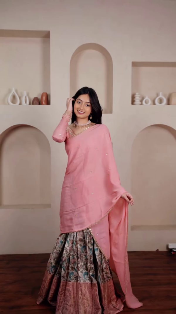 2916 (1) Blush Pink Sharara Set