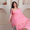 2916 (3) Blush Pink Sharara Set